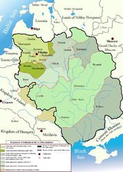 Ubicación de Gran Ducado de Lituania