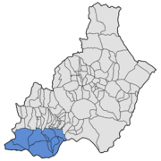 Términos municipales de la comarca Poniente Almeriense.