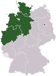 Ubicación de Alemania Sur