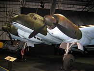 El Ju 88 R-1, Werk Nr. 360043, expuesto en el Museo de la RAF.