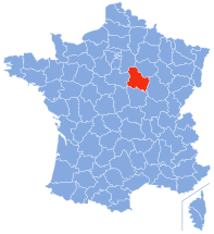 Ubicación de Yonne