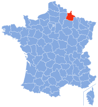 Localización de Ardennes en Francia
