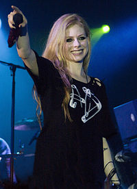 Avril Lavigne durante su tour "Black star" en Jakarta (Indonesia), en Mayo de 2011.