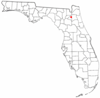 Ubicación de Lawtey en el estado de Florida