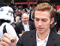 Hayden en la premier de Star Wars: Episode III - Revenge of the Sith en 2005.