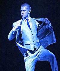 Justin Timberlake en el concierto que ofreció en Saint Paul, Minnesota.