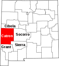 Map of New Mexico highlighting Catron County.svg