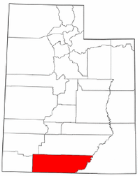 Map of Utah highlighting Kane County.png