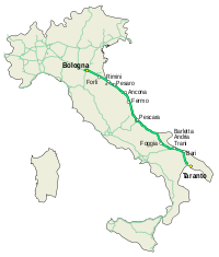 Mappa autostrada A14 Italia.svg