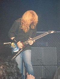 Dave Mustaine organizador del evento en Gigantour 2005.