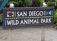 Letrero del San Diego Wild Animal Park