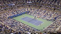 Partido del torneo de tenis US Open.