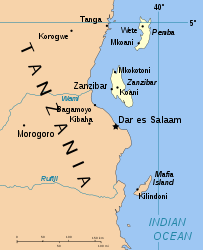 Situación de Zanzíbar
