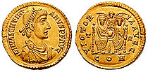 Solidus Valentinian II trier RIC 090a.jpg
