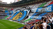 Simpatizantes del Inter de Milán minutos antes del partido.
