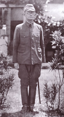 Lieutenant General Harukichi Hyakutake in front of HQ Rabaul.jpg