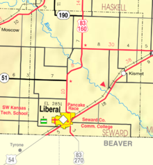 Map of Seward Co, Ks, USA.png