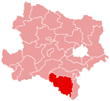Situación de Bezirk Neunkirchen