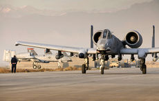Aviones Thunderbolt II también en el Aeródromo de Bagram pero en 2008.