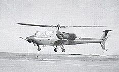 El YAH-63A, Modelo 409 de Bell, rechazado en favor del YAH-64A.