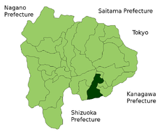 Localización de Fujiyoshida