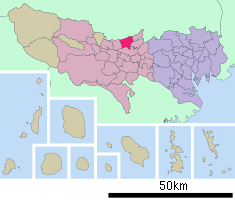 Localización de Higashimurayama