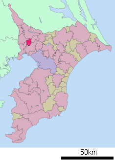 Localización de Kamagaya