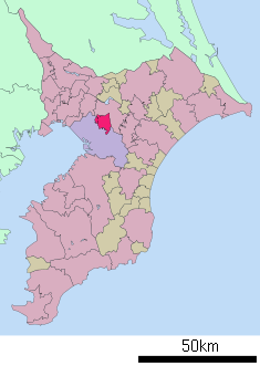 Localización de Yotsukaido