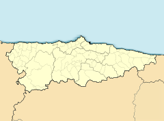 Localización de Villardeveyo en Asturias