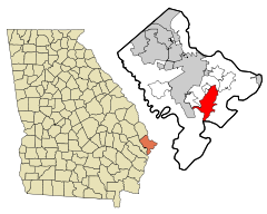 Chatham County Georgia Incorporated and Unincorporated areas Skidaway Island Highlighted.svg