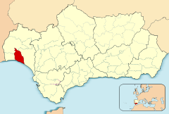 Ubicación de Comarca Metropolitana de Huelva