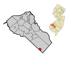 Ubicación en el condado de Gloucester en Nueva JerseyUbicación de Nueva Jersey en EE. UU.