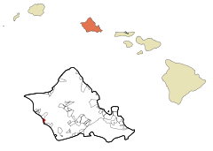 Honolulu County Hawaii Incorporated and Unincorporated areas Maili Highlighted.svg