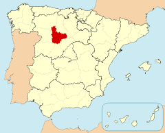 Ubicación de la provincia de Valladolid