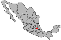 Ubicación de Zona Metropolitana de Pachuca