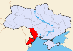 Situación del Oblást de Odesa en Ucrania.
