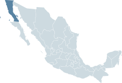 Ubicación de Baja California