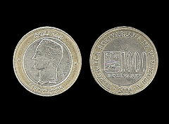 Moneda de 1000 Bolivares 2005.jpg