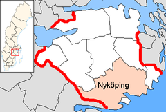 Nyköping Municipality in Södermanland County.png