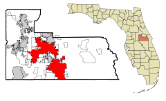 Orange County Florida Incorporated and Unincorporated areas Orlando Highlighted.svg