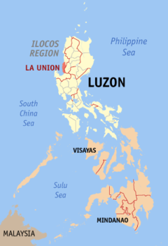 Ubicación de La Unión (Filipinas)