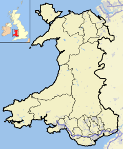 Localización de Bodorgan en Gales