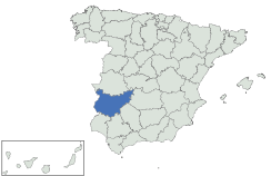 Situación de la provincia de Badajoz