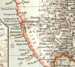Mapa de 1905 que muestra las islas