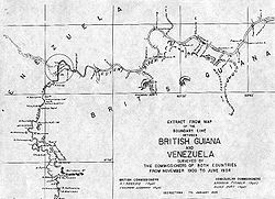Localización de la isla de Anacoco (encerrada en el circulo) Anexada por Venezuela en 1966.