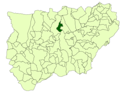 Situación de Arquillos con respecto a la provincia de Jaén
