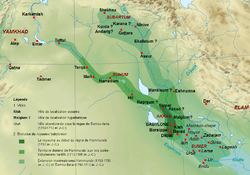 Ubicación de Imperio babilónico
