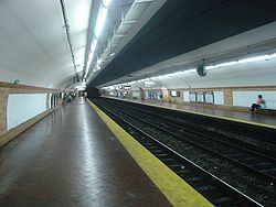 Vista de la estación Belgrano de la línea E