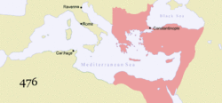 Ubicación de Imperio bizantino