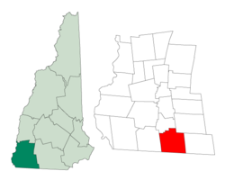 Localización en Condado de Cheshire (New Hampshire)